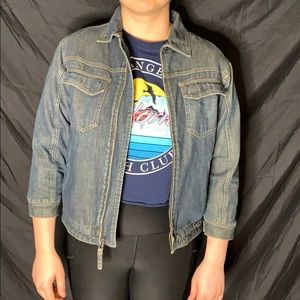 Old Navy Denim-Sherpa Jacket